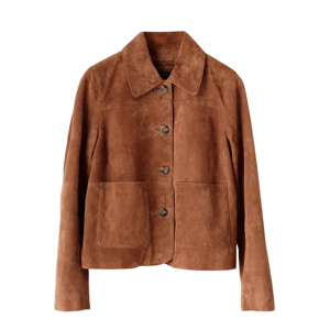 Mint Velvet Tan Suede Jacket